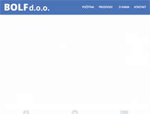 Tablet Screenshot of bolf.hr